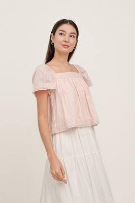 Ayleen Broderie Sleeve Top