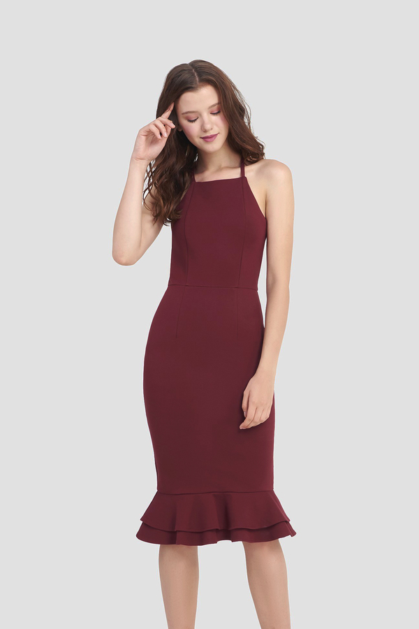 Andrina Mermaid Midi Dress
