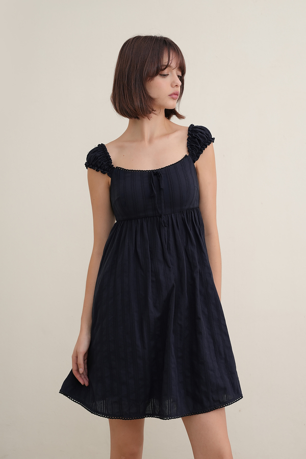 Seraph Padded Broderie Babydoll Dress