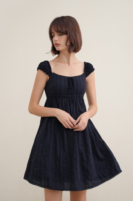 Seraph Padded Broderie Babydoll Dress