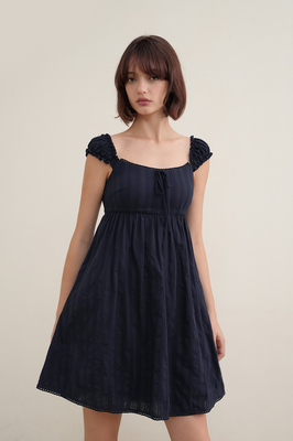 Seraph Padded Broderie Babydoll Dress