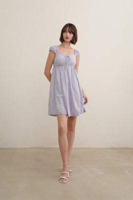 Seraph Padded Broderie Babydoll Dress