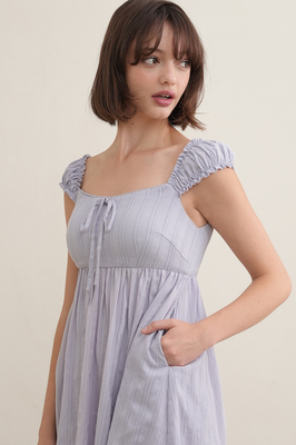 Seraph Padded Broderie Babydoll Dress