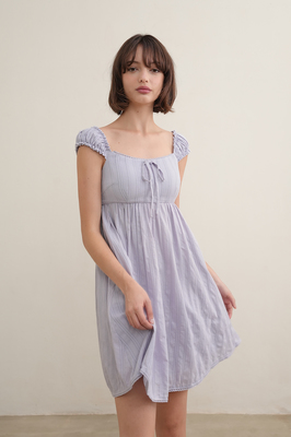 Seraph Padded Broderie Babydoll Dress