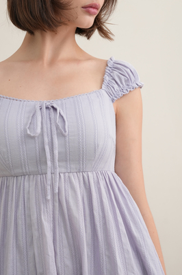 Seraph Padded Broderie Babydoll Dress