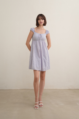 Seraph Padded Broderie Babydoll Dress