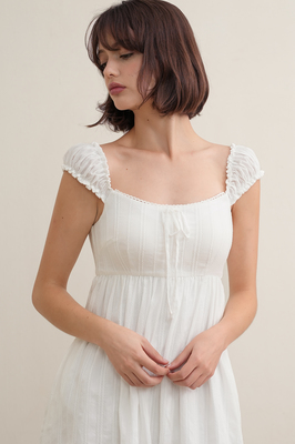 Seraph Padded Broderie Babydoll Dress