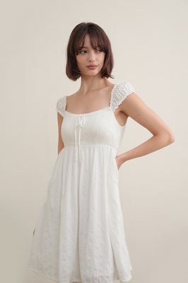 Seraph Padded Broderie Babydoll Dress