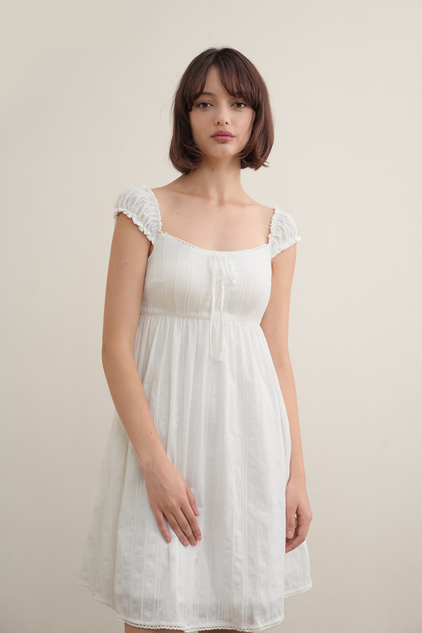 Seraph Padded Broderie Babydoll Dress