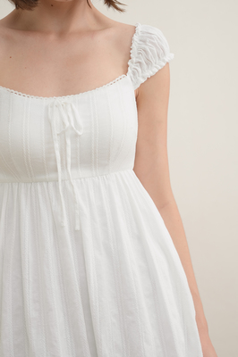 Seraph Padded Broderie Babydoll Dress