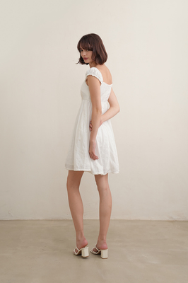 Seraph Padded Broderie Babydoll Dress