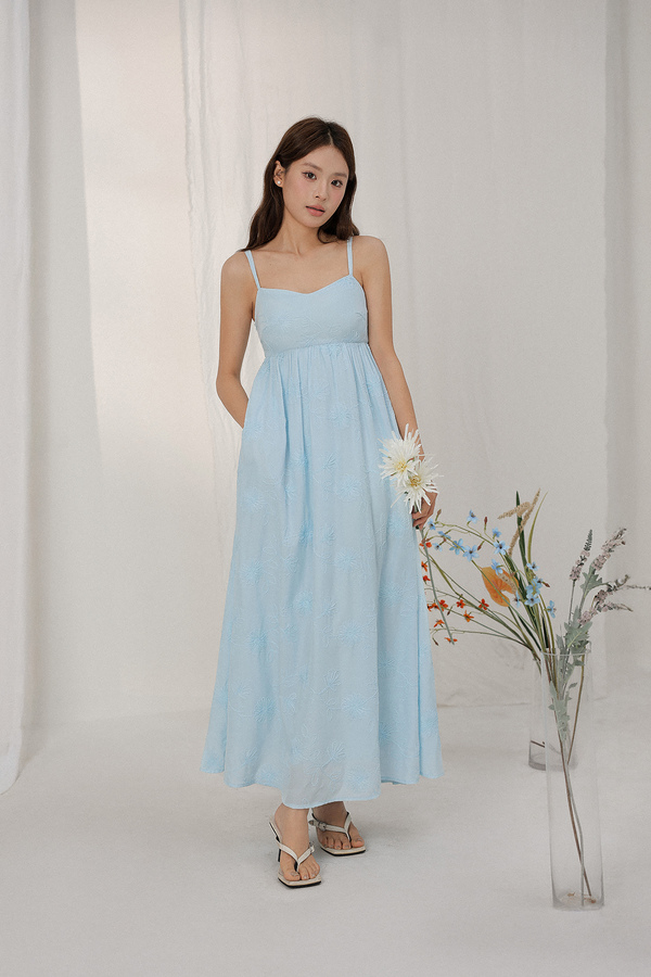 Serynne Padded Cross Back Maxi Dress