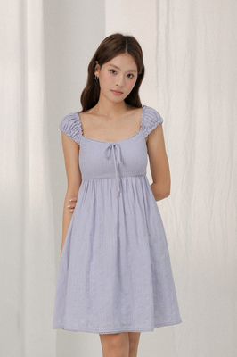 Seraph Padded Broderie Babydoll Dress