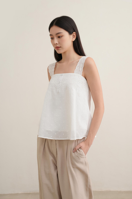 Melody Broderie Swing Top