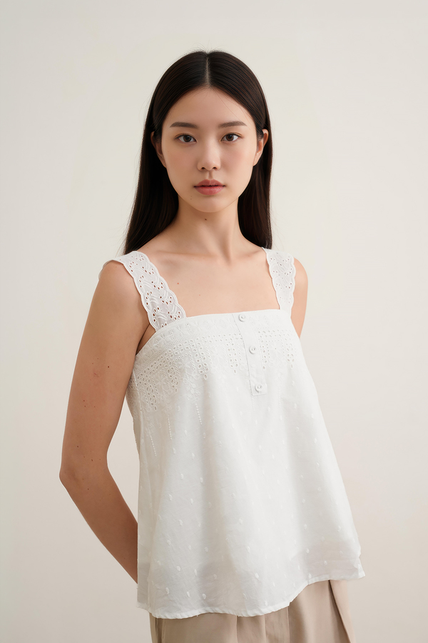 Melody Broderie Swing Top