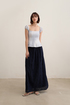 Giselle Broderie Pocket Maxi Skirt