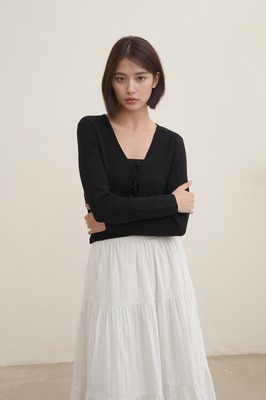 Felicity Ribbon Crop Cardigan