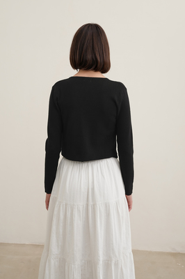 Felicity Ribbon Crop Cardigan
