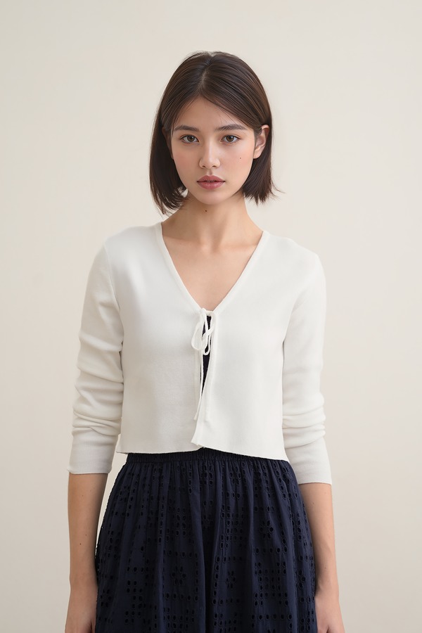 Felicity Ribbon Crop Cardigan
