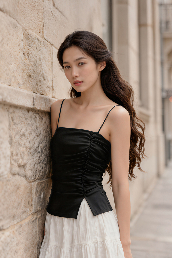 Kiko Padded Slit Top