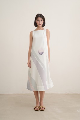 Blueprint Boat Neck Midi Dress