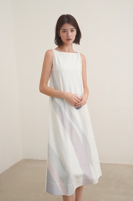 Blueprint Boat Neck Midi Dress