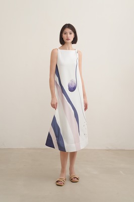 Blueprint Boat Neck Midi Dress