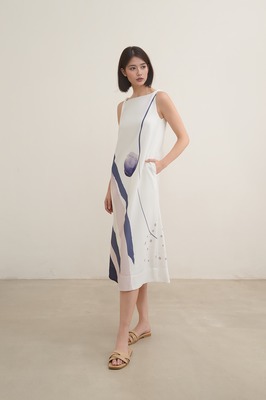 Blueprint Boat Neck Midi Dress