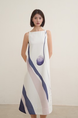 Blueprint Boat Neck Midi Dress