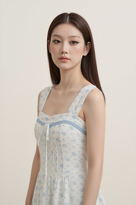 Petale Padded Floral Midi Dress