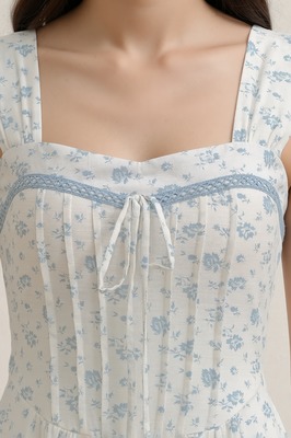 Petale Padded Floral Midi Dress