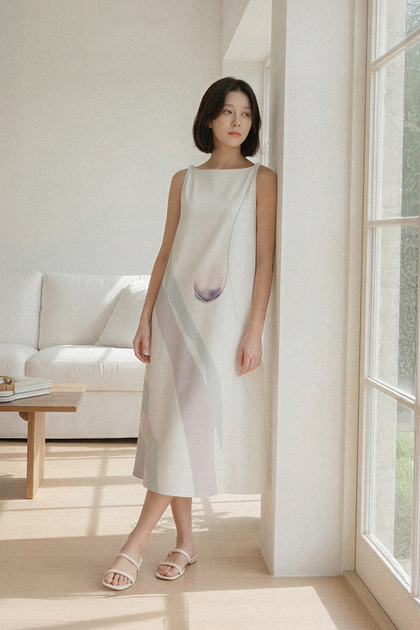 Blueprint Boat Neck Midi Dress