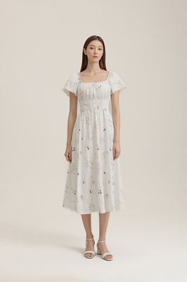 Poem Flutter Midi Dress