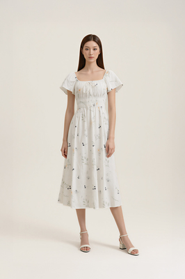 Poem Flutter Midi Dress