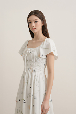 Poem Flutter Midi Dress