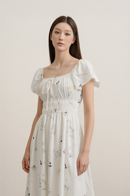 Poem Flutter Midi Dress