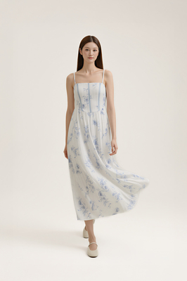 Chateau Padded Corset Maxi Dress