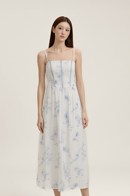 Chateau Padded Corset Maxi Dress