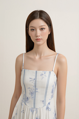 Chateau Padded Corset Maxi Dress