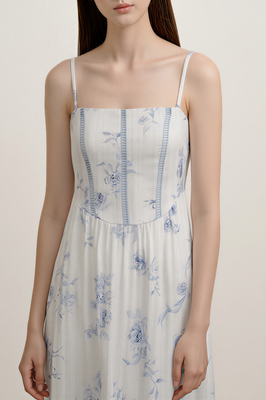 Chateau Padded Corset Maxi Dress