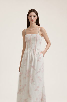 Chateau Padded Corset Maxi Dress