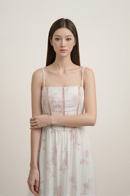 Chateau Padded Corset Maxi Dress