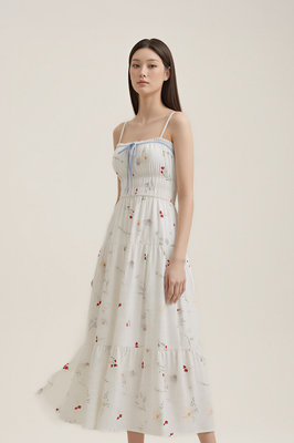 Poem Padded Midaxi Dress