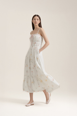 Poem Padded Midaxi Dress