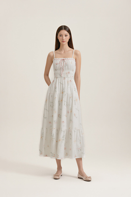 Poem Padded Midaxi Dress