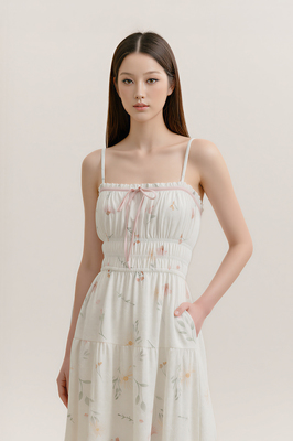 Poem Padded Midaxi Dress