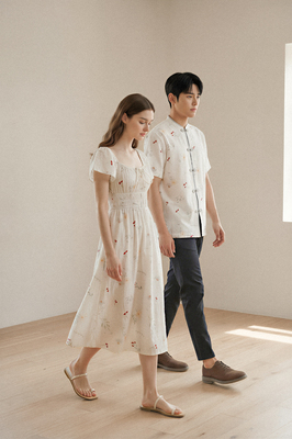 Poem Flutter Midi Dress