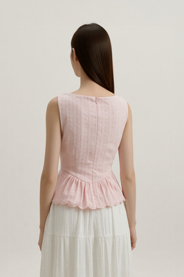 Fayelle Textured Scallop Top