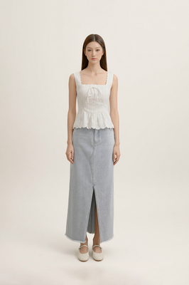 Fayelle Textured Scallop Top