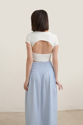 Nanda Stripe Maxi Skirt